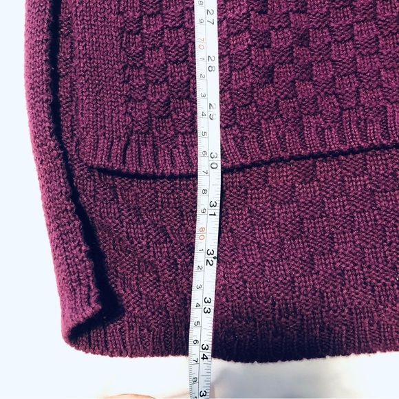 Vince Camuto Medium Purple Long Sleeve Tunic Pull Over Sweater - Picture 9 of 9